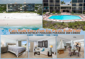 Siesta Beach Retreat Poolside Paradise 2BR Condo
